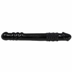 Outlet ๐ Bondara Black Textured Double Sided Dildo - 10 Inch โจ