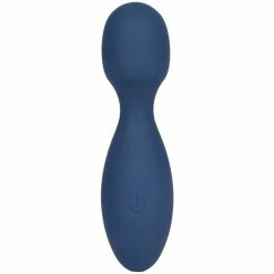 Female adult toys Store 5 Discount 👏 Bondara Love Strike Navy Silicone 10 Function Mini Wand Vibrator 🎉