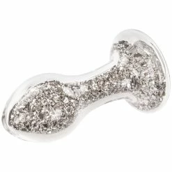 Brand new 🎁 Glacier Glass Silver Sparkler Jewelled Butt Plug - 4 Inch 🔔 -Female adult toys Store unnamed file 350