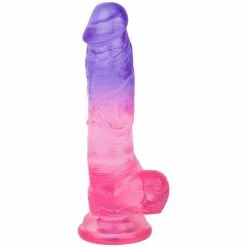 Wholesale โ๏ธ Bondara Snow Bone Pink To Purple Suction Dildo - 6.5 Inch โจ