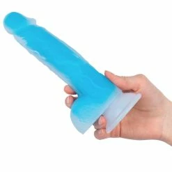 Discount 🔔 Bondara Illumi-Naughty Blue Glow In The Dark Dildo - 8 Inch 💯 -Female adult toys Store unnamed file 612