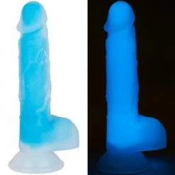 Discount 🔔 Bondara Illumi-Naughty Blue Glow In The Dark Dildo - 8 Inch 💯 -Female adult toys Store unnamed file 613