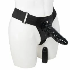 Brand new 🤩 Bondara&Sex Turn Me On Black Unisex Hollow Vibrating Strap-On - 7 Inch 🔥