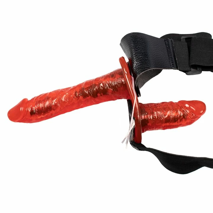 Promo π Bondara Two-Timer Red Remote Vibrating Double Strap-On - 7 Inch β 5 Promo π Bondara Two-Timer Red Remote Vibrating Double Strap-On - 7 Inch β - Image 3